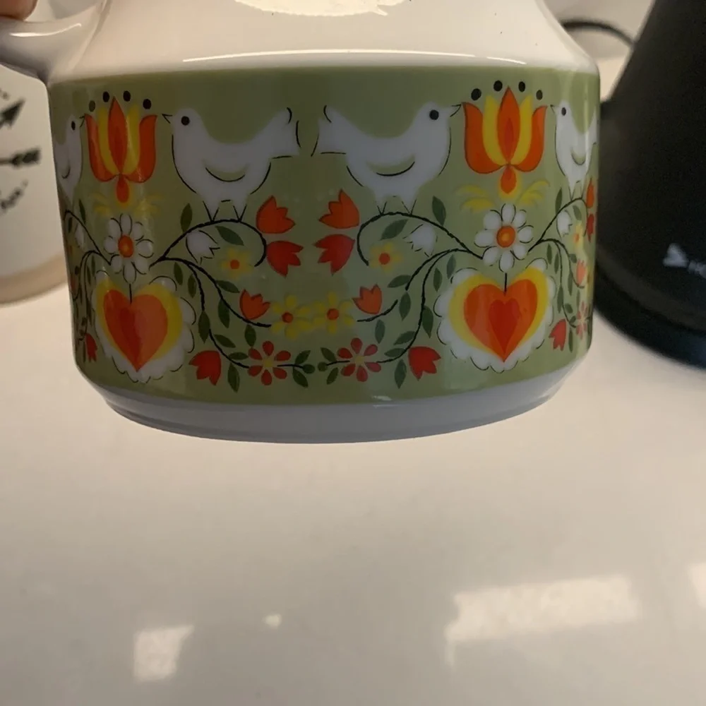 VINTAGE Bird Capistrano Japan 60s 70s Coffee Tea Pot